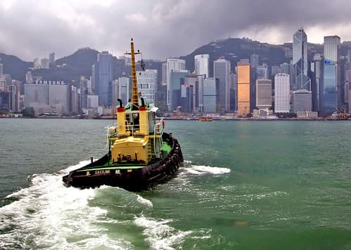 Victoria Harbour, Hong Kong.