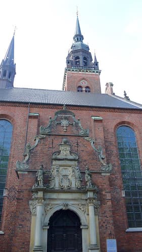 Danemark, Copenhague, Helligåndskirken, l'église du Saint-Esprit sur Strøget (Amagertov), 1880