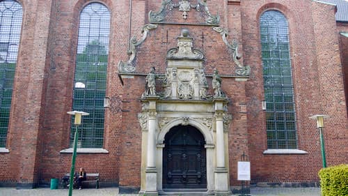 Danemark, Copenhague, Helligåndskirken, l'église du Saint-Esprit sur Strøget (Amagertov), 1880