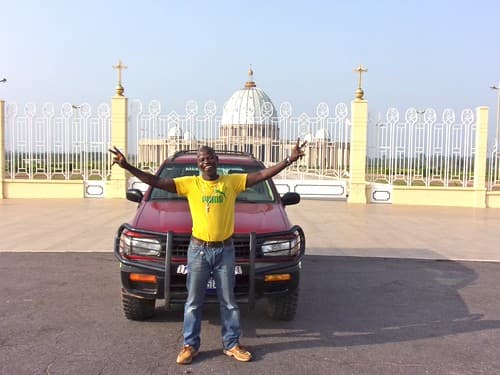 At the Basilica of Our Lady of Peace, Yamoussoukro