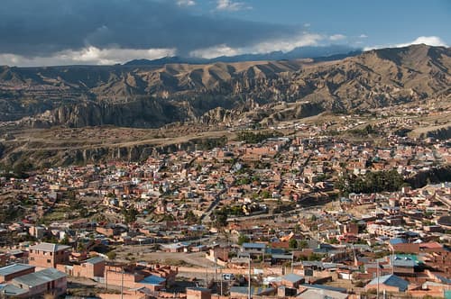 View of La Paz, Bolivia