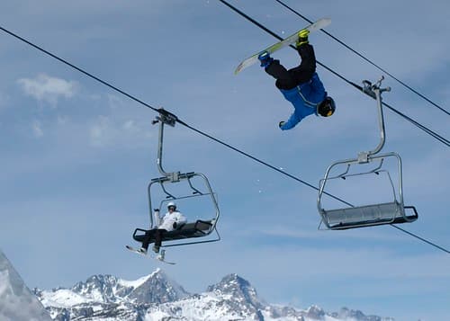 Catching up to the chairlift