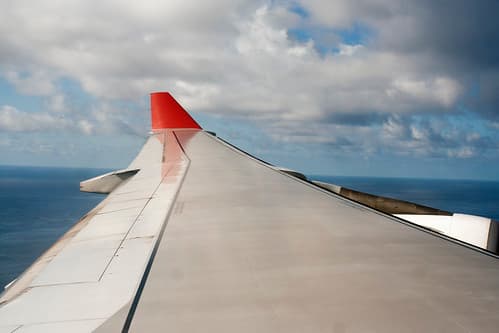 on the plane, getting closer to Mauritius