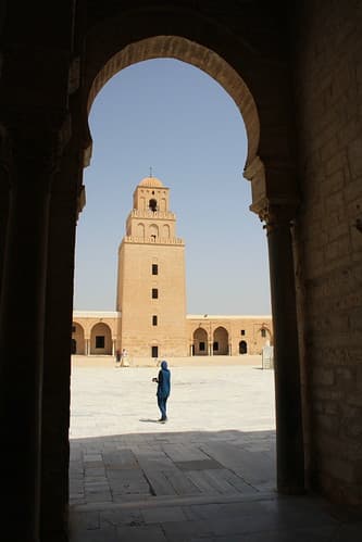 La grande Mosquée de Kairouan, Tunisie