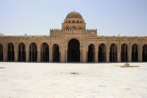 La grande Mosquée de Kairouan, Tunisie