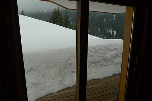 View from our Chalet, Courchevel
