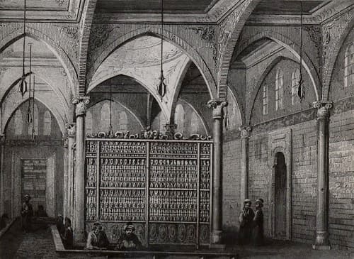 An engraving of Ragıp Paşa Library