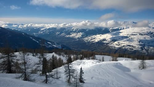 Looking Down Into the Valley From Above Vallandry