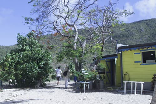 J3 (Jour J) : Caribewave à la Désirade - installation par Gwadalug du pont wifi reliant la plage de la Désirade à la Chapelle et allant jusqu'à Saint François