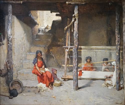 Tisseuses à Bou-Saâda de G. Guillaumet (Musée La Piscine, Roubaix)