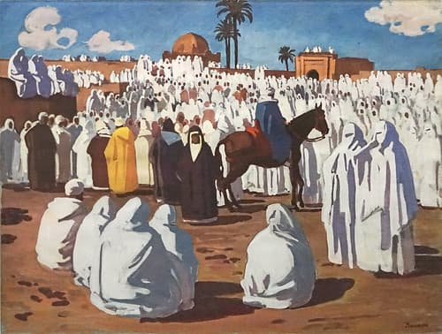 Fête marocaine à Marrakech d'A. Mammeri (Centre G. Pompidou, Paris)