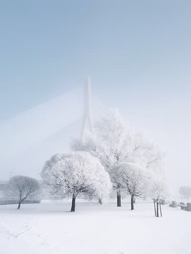 Riga city under the freeze!