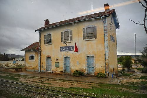 Voyage en train vers Dahmani- Tunisie Mars 2012