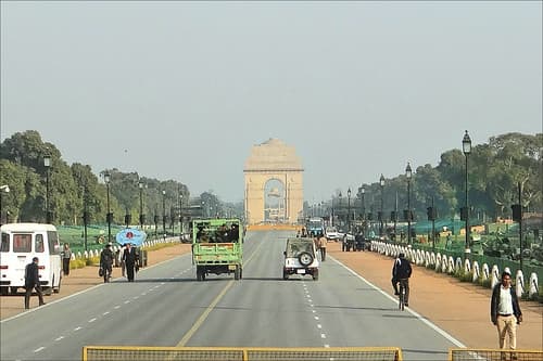 Le Raj Path et l'India Gate (New Delhi)