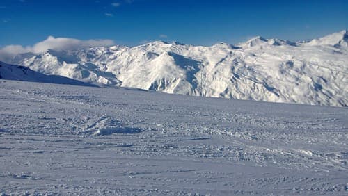 The view from above Les Menuires