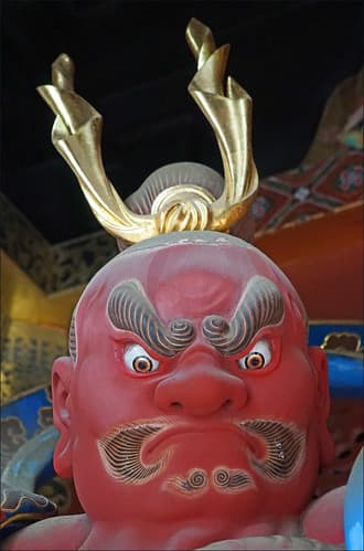 Le gardien Naren-Kongo du temple Taiyuin (Nikko, Japon)