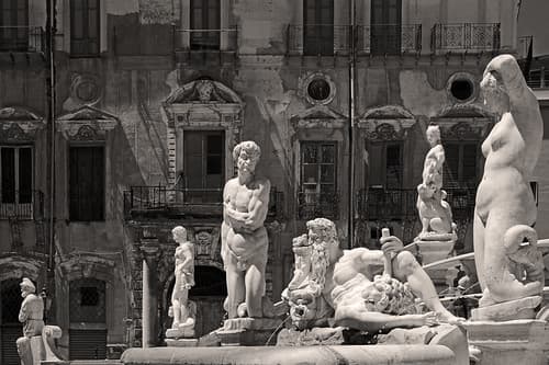 The fountain of shame ! Palermo, Sicily