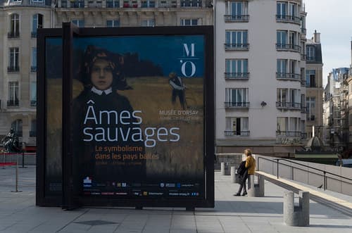 Poster of the exhibition Wild Souls. Symbolism in the Baltic States at Musée d'Orsay, 11.04.2018.