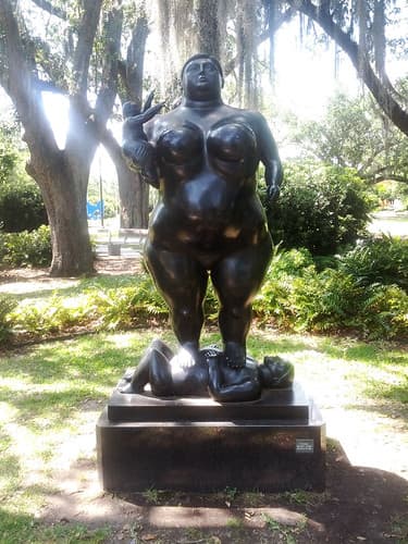 Fernando Botero, Mother and Child, 1988.